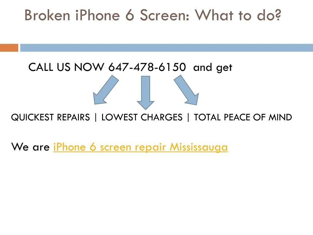 broken iphone 6 screen what to do