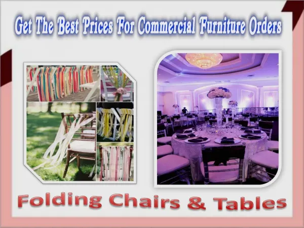 Get the Best Prices for Commercial Furniture Orders
