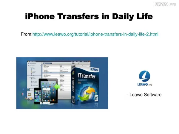 iPhone Transfers in Daily Life