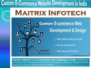 Custom Ecommerce Website Development India - slide 1