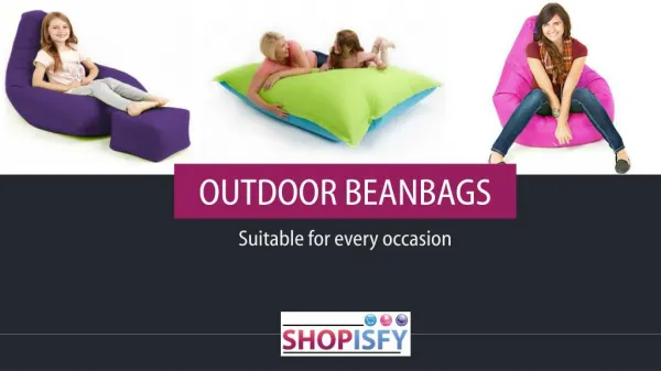 Outdoor Beanbags for all Occasions