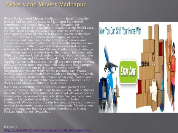Packers and Movers Madhapur