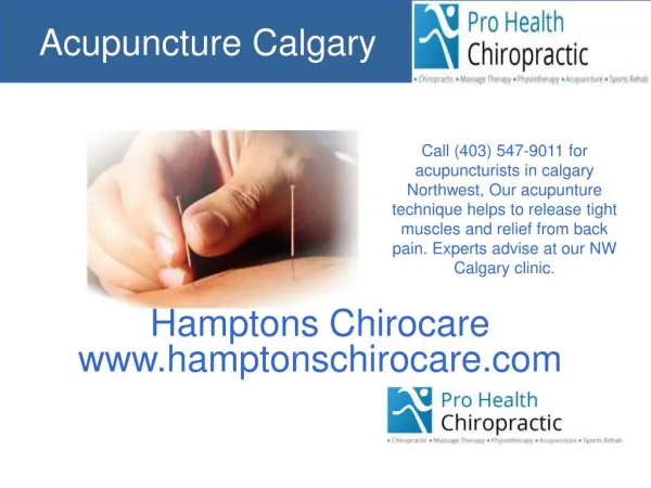 Acupuncture Calgary