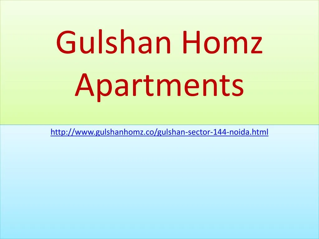 gulshan homz apartments