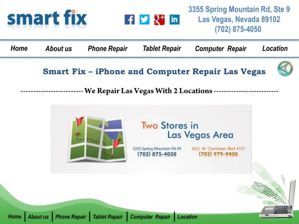 Smart Fix iPhone,iPad and Computer Repair Shop in Las Vegas
