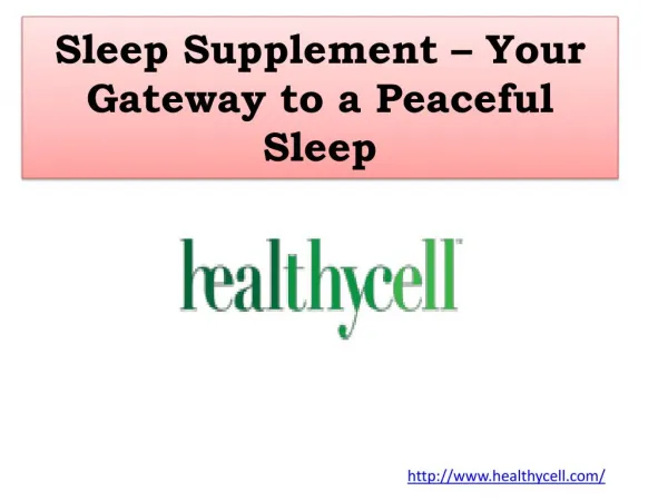 Sleep Supplement – Your Gateway to a Peaceful Sleep