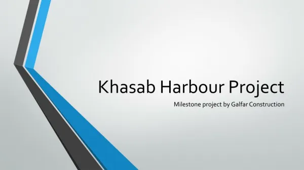 Khasab Harbour Project