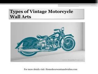 Types of Vintage Motorcycle Wall Arts