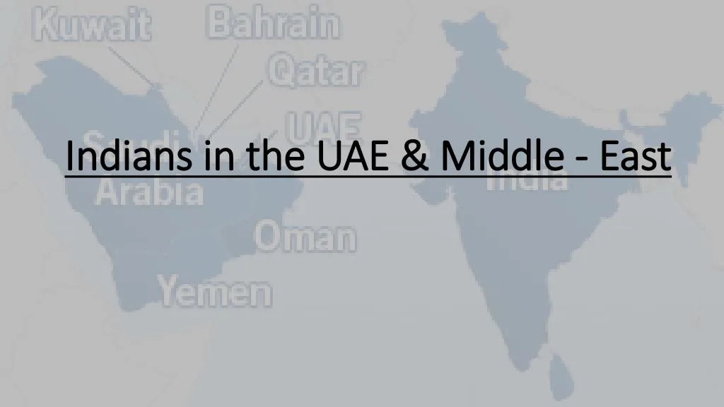 indians in the uae middle east