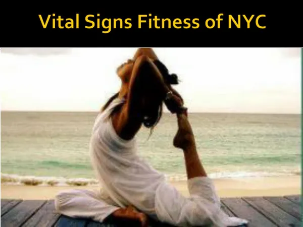 Vital Signs Fitness Yoga NYC Upper East Side