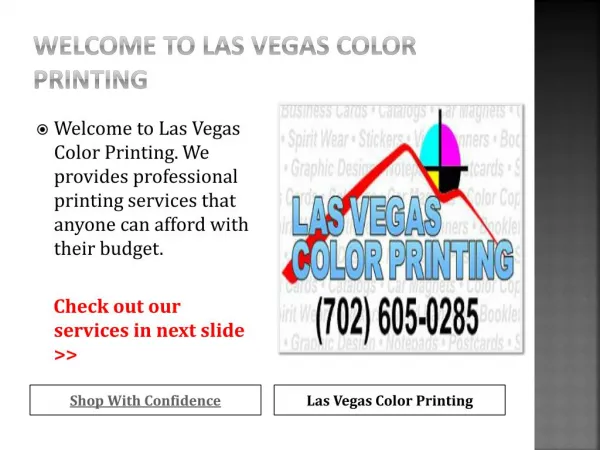 Professional Printing service in Las Vegas