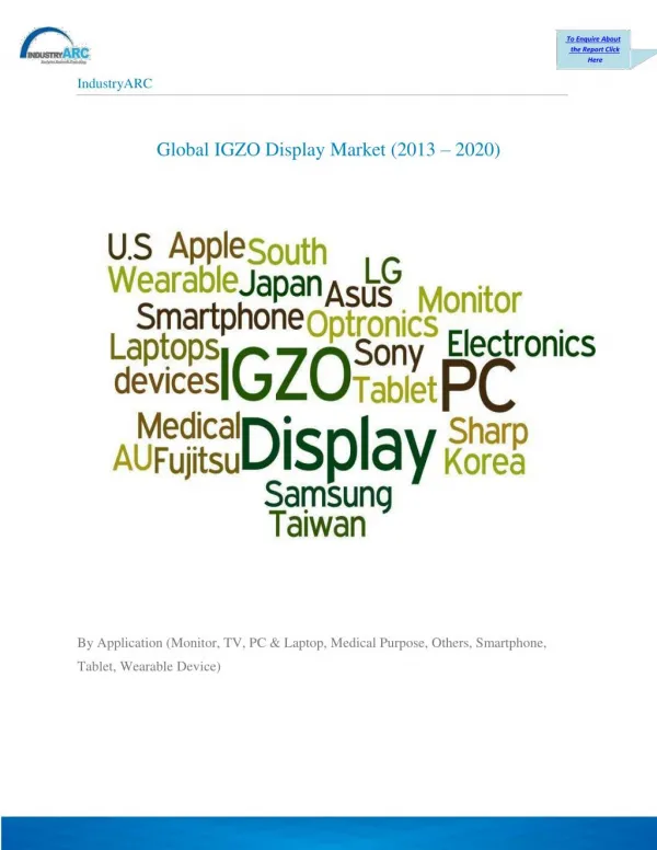 IGZO Display Market
