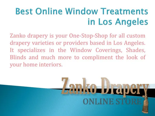 Window Treatments in Los Angeles