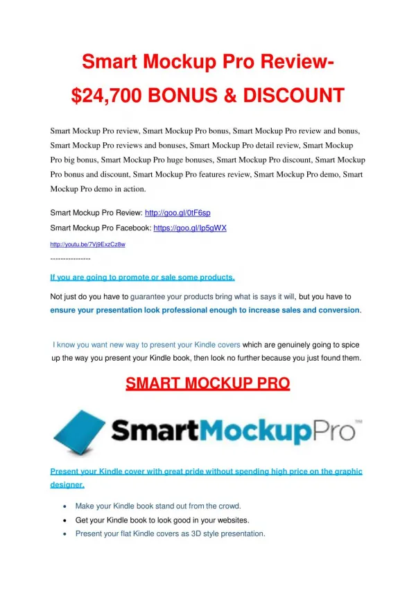 Smart Mock Up Pro review & huge 100 bonus items
