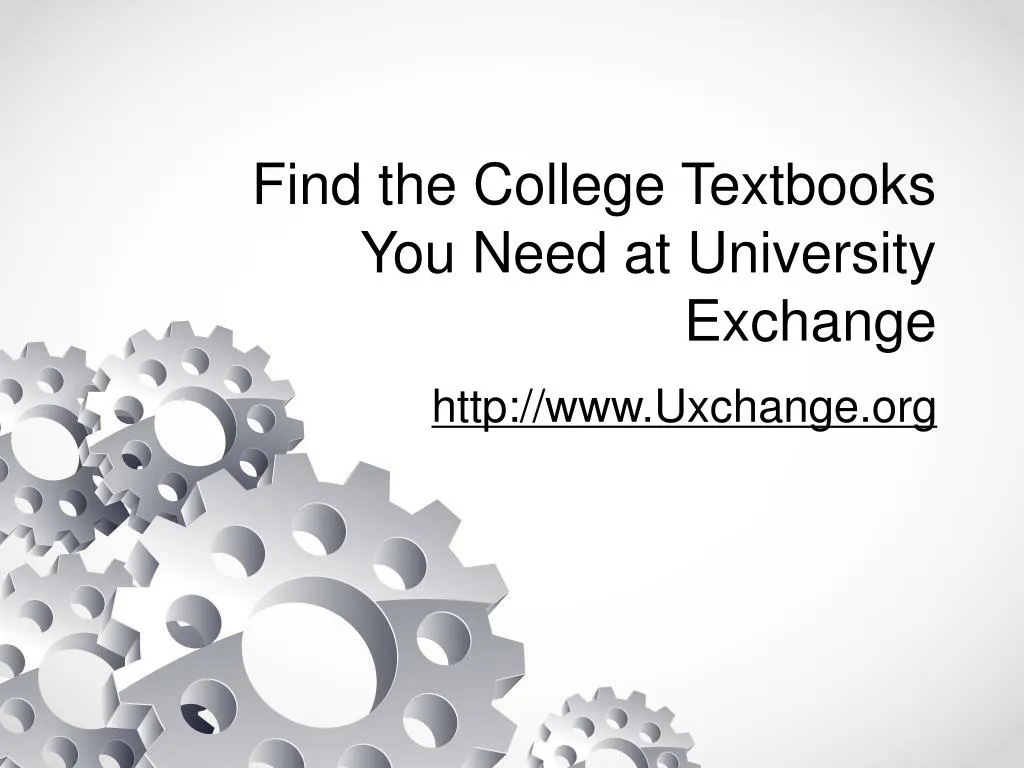 find the college textbooks you need at university exchange