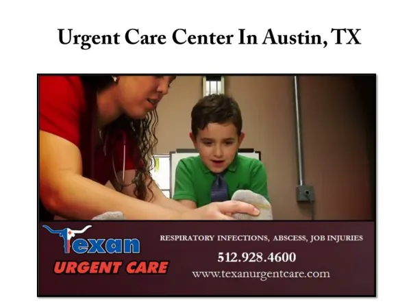 Urgent Care Center In Austin, TX