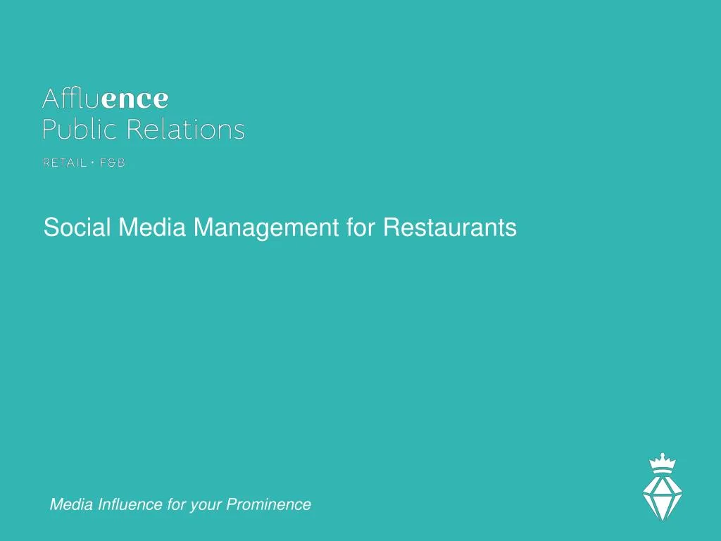 social media management for restaurants