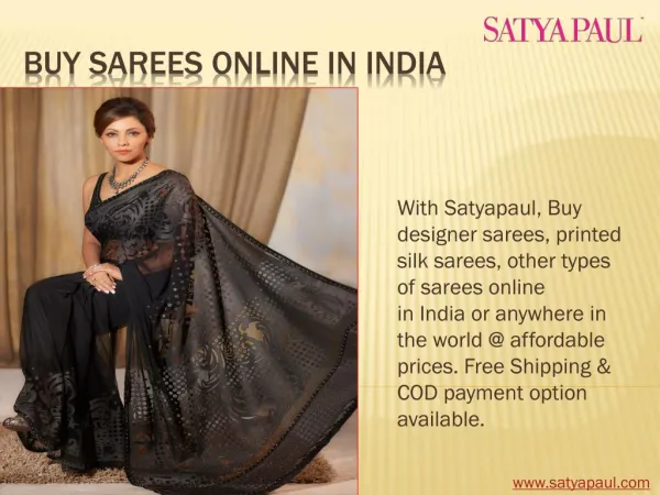 Buy Sarees Online in India