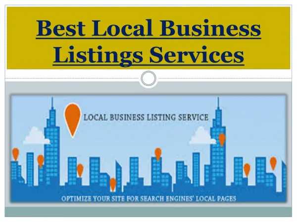Best Local Business Listings Services