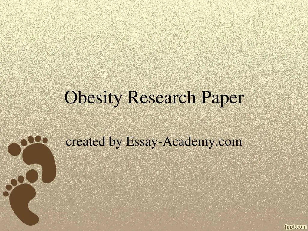 obesity research paper