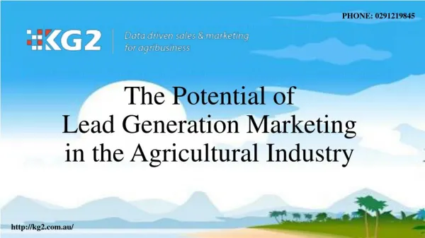 The Potential of Lead Generation Marketing in the Agricultural Industry