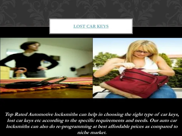lost car keys