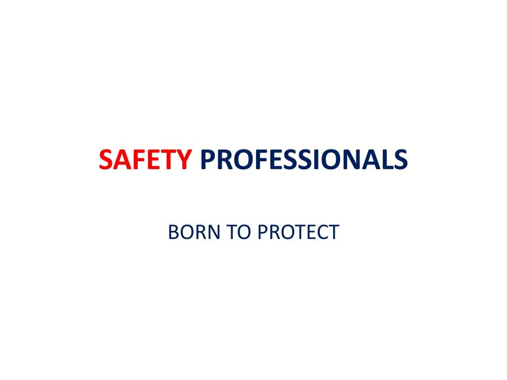 safety professionals