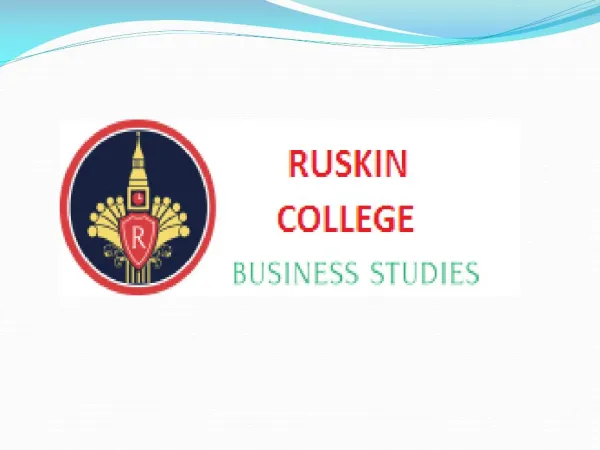 MBA College in Thanjavur, India – Ruskin College of Business Studies