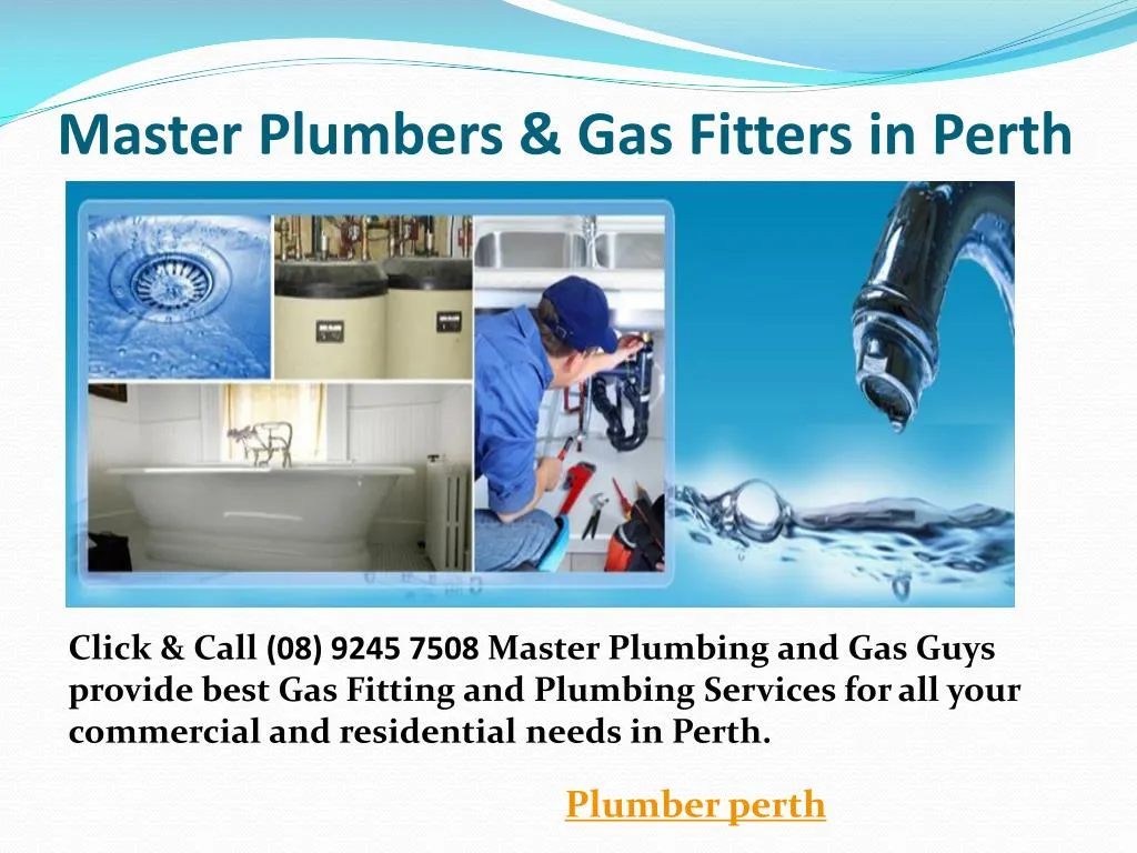 master plumbers gas fitters in perth