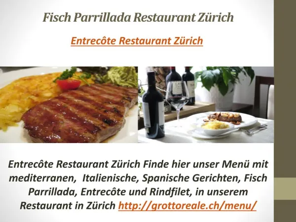 Entrecôte Restaurant Zürich