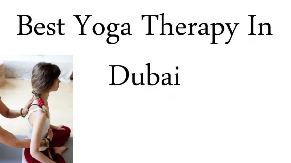 Best Yoga Therapy In Dubai