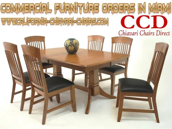 Commercial Furniture Orders In Miami