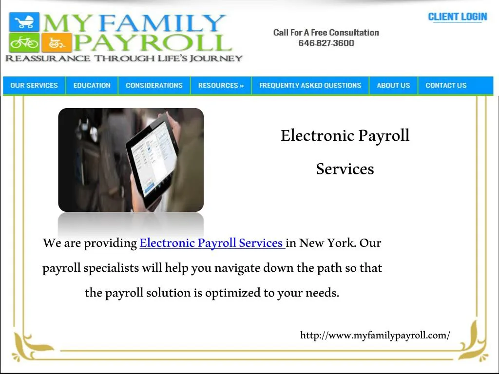 electronic payroll services