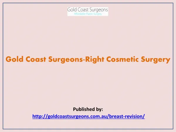 Gold Coast Surgeons-Right Cosmetic Surgery