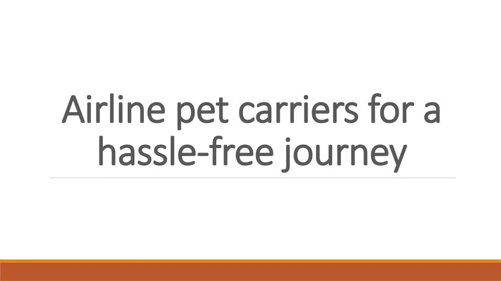 airline pet carriers for a hassle free journey
