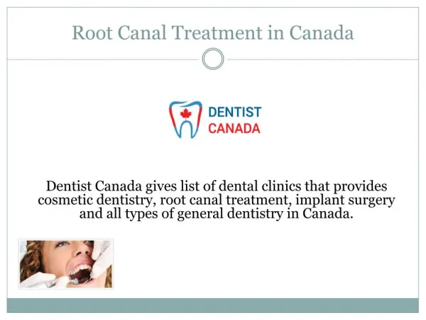 Root Canal Treatment in Canada