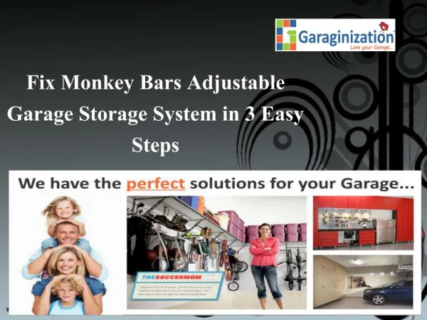 Fix Monkey Bars Adjustable Garage Storage System in 3 Easy Steps
