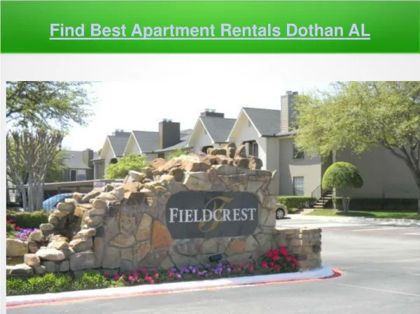 Find Best Apartment Rentals Dothan AL