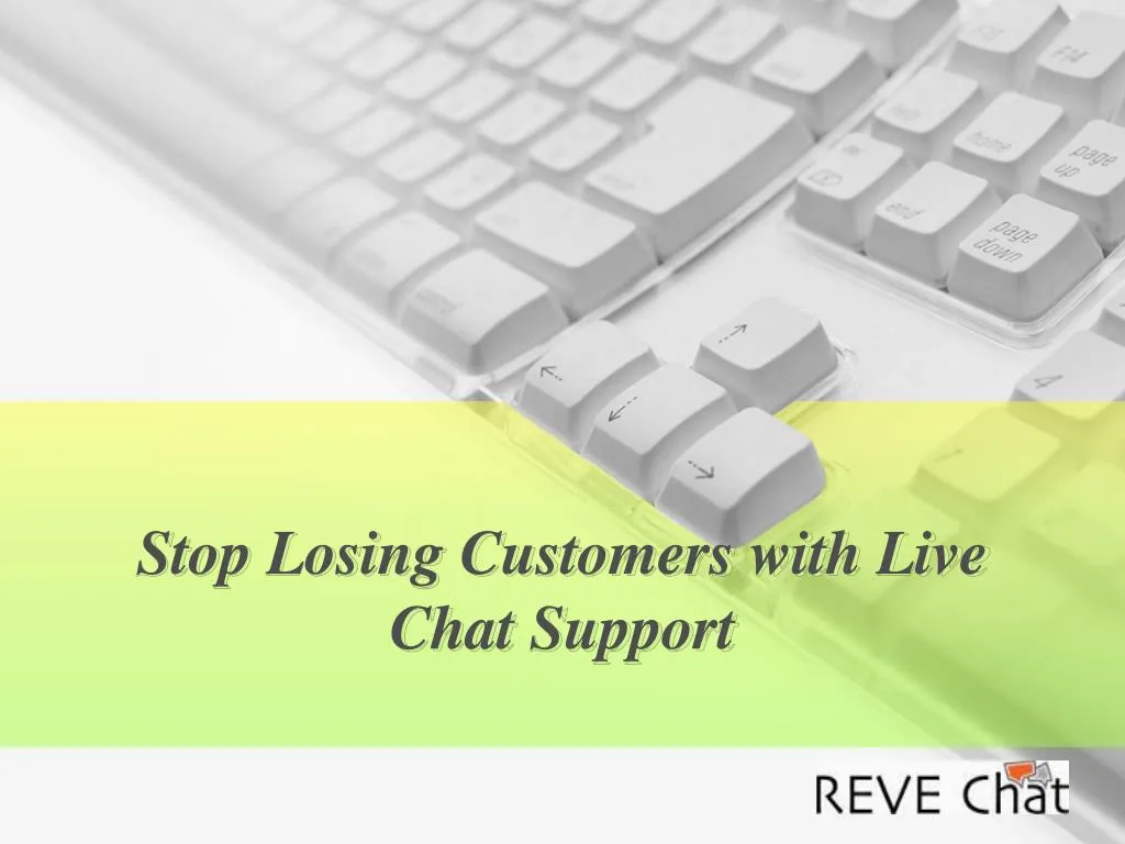 stop losing customers with live chat support