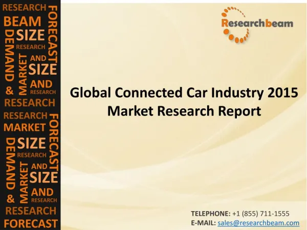 Global Connected Car Market (Industry) 2015 - Size, Share, Trends, Growth