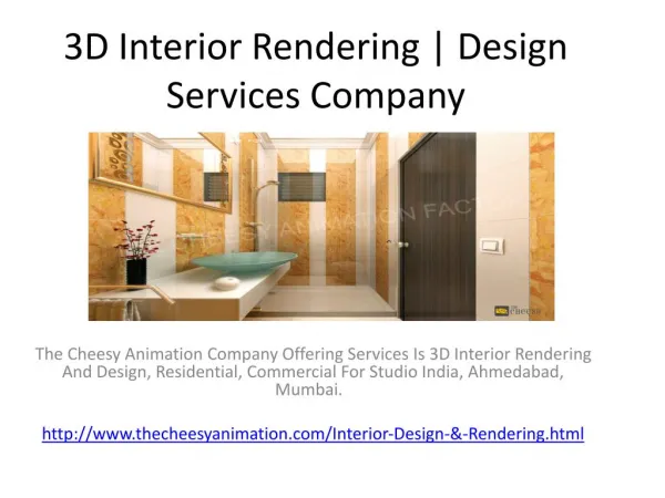 3D Interior Rendering | Design Services Company