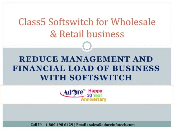 Class 5 Softswitch- For Wholesale & Retail VoIP Billing