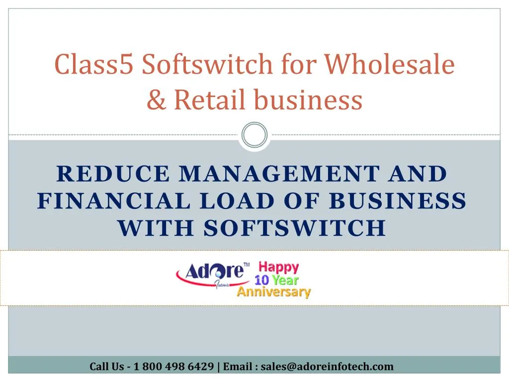 class5 softswitch for wholesale retail business