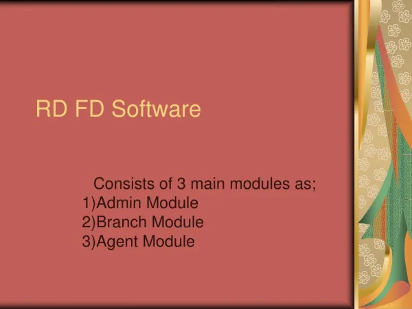RD FD Software, NGO Software, RD Software, FD Software, Community Banking Software