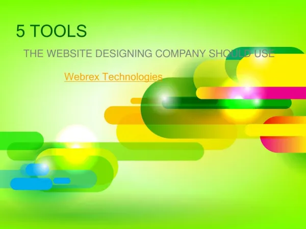 Tools website designing