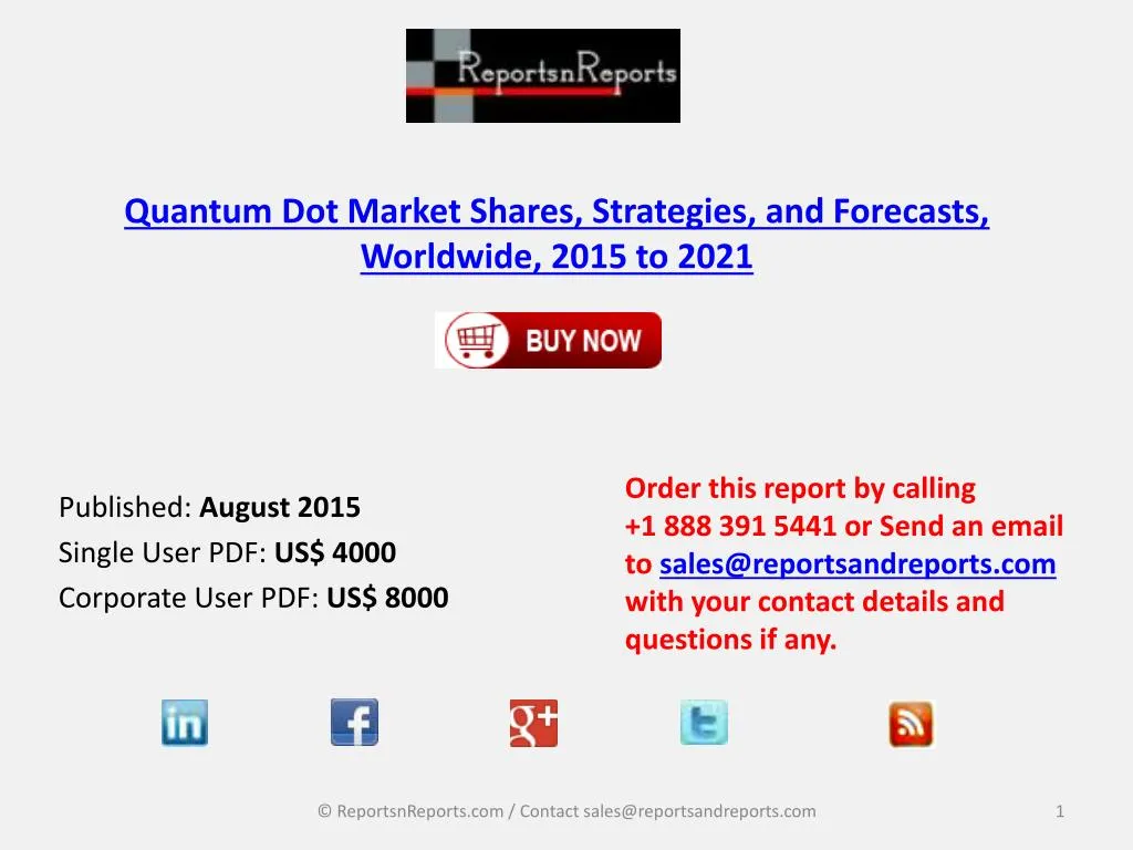 quantum dot market shares strategies and forecasts worldwide 2015 to 2021