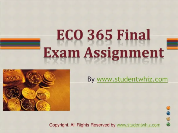 ECO 365 Final Exam Answer UOP Latest Tutorial