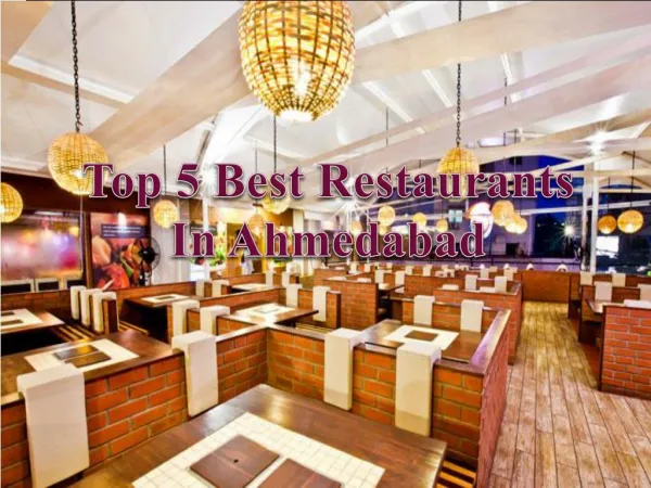 Best Restaurants in Ahmedabad – Get Fees