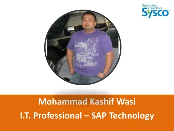Mohammad Kashif Wasi - SAP Technology Professional