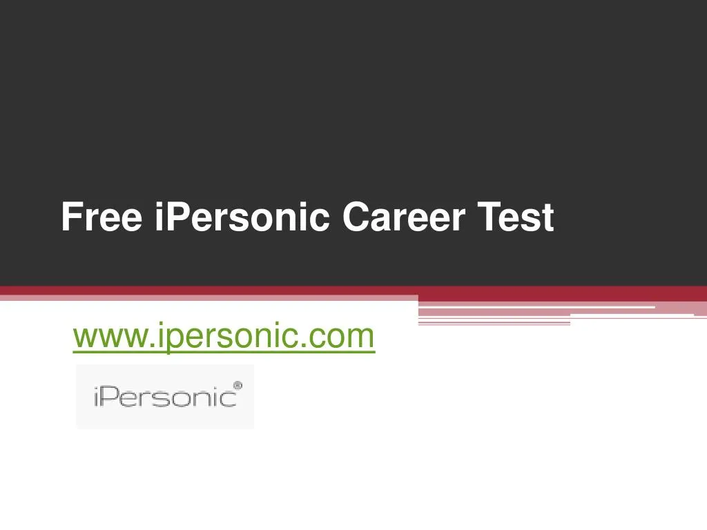 free ipersonic career test